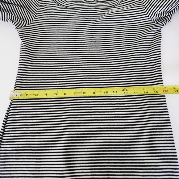 BANANA REPUBLIC 100% Cotton Striped French Marina Nautical Boatneck Dress - Picture 9 of 12